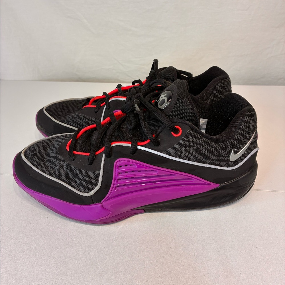 Nike KD 16 Pathway Royalties Basketball Shoes Mens 7.5 Black Purple